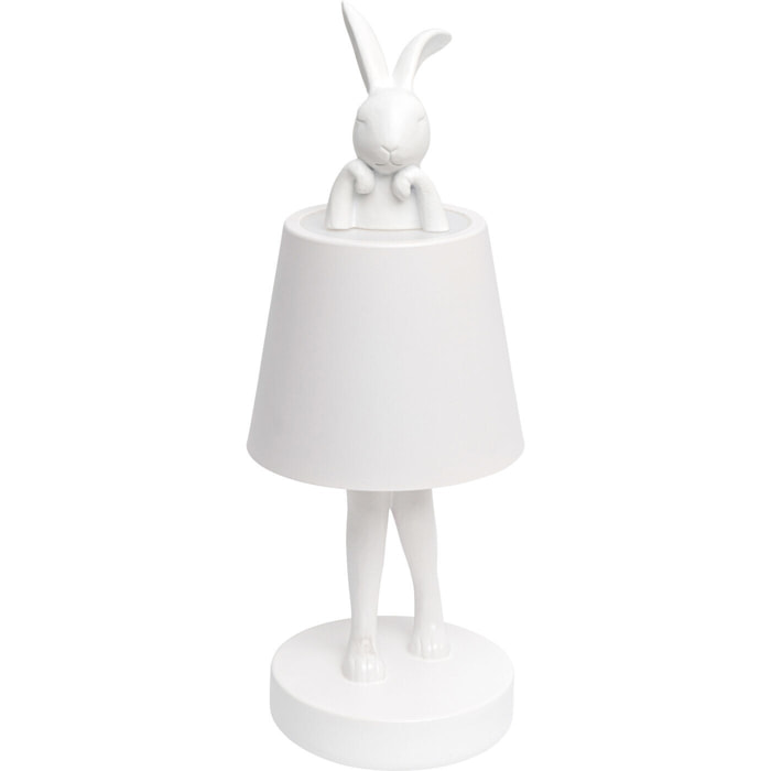 Lampe Animal lapin LED 29cm blanche Kare Design