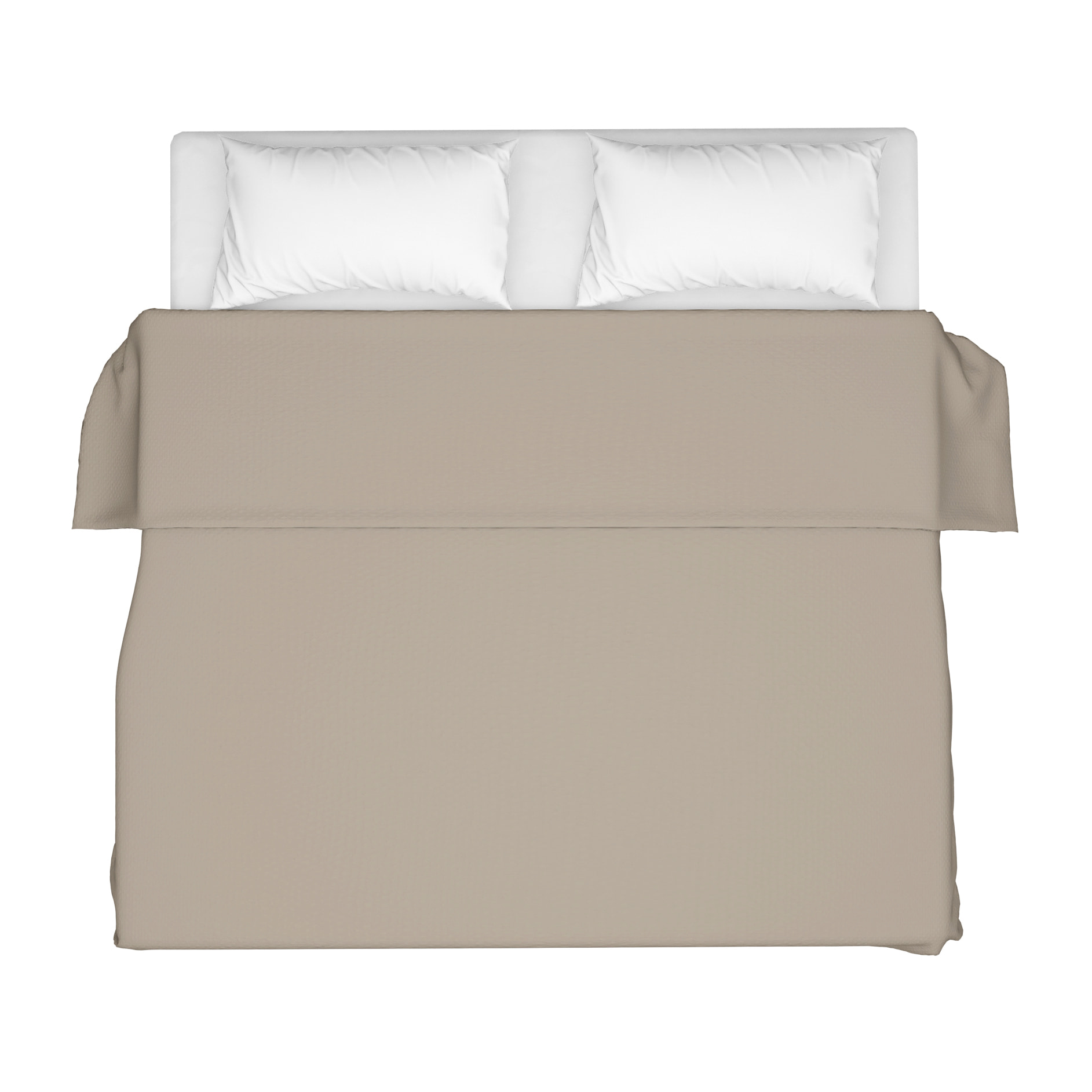 LENZUOLO SOPRA LETTO SINGOLO FANGO 100% COTONE