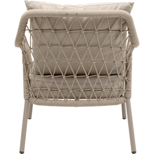 Fauteuil de jardin Milos beige Kare Design