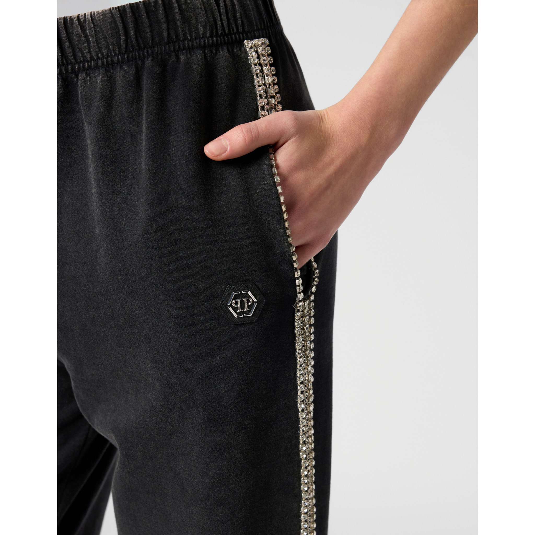 PHILIPP PLEIN Cotton Joggers Strass