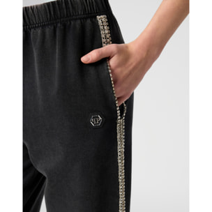 PHILIPP PLEIN Cotton Joggers Strass