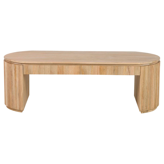 Mesa Centro Madera Mango Marrón Myra 140x70x45 Cm