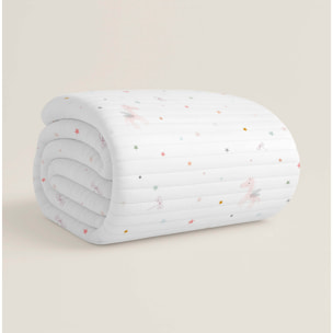 Colcha Bouti Estampada - Reversible - Infantil - 100% Algodón - 70 gr/m² - Pegaso Mágico