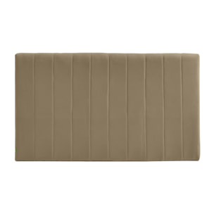 Porto - Tête de lit en tissu chenille L153 cm - Taupe