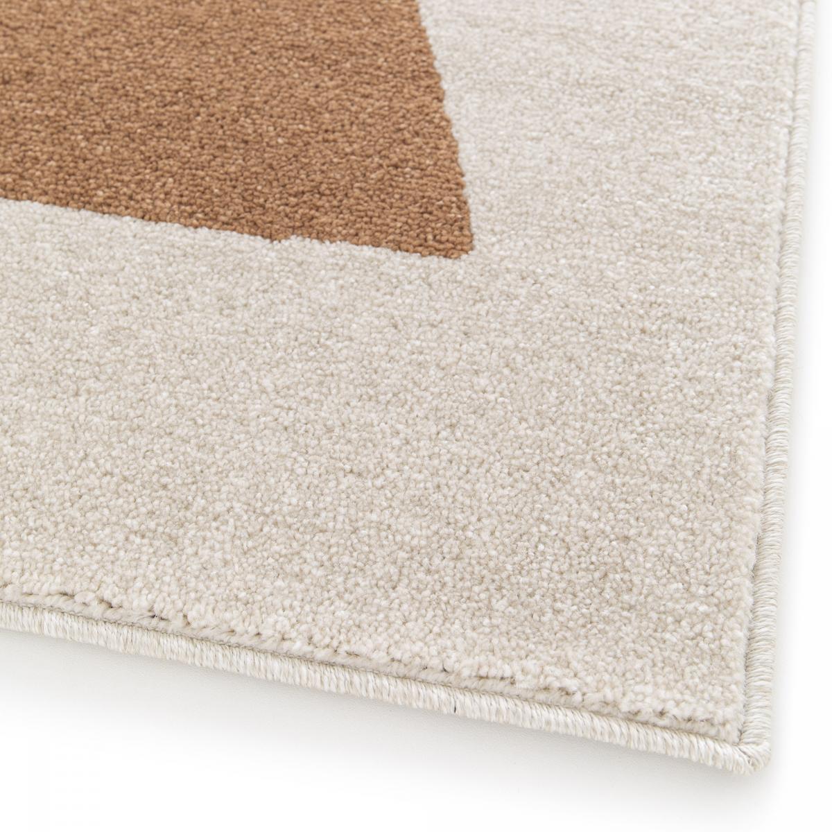 Tapis salon et chambre tissé motif géométrique MOSE