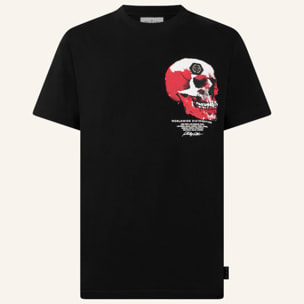 PHILIPP PLEIN Roundneck T-Shirt Puffy Red Skull Skull