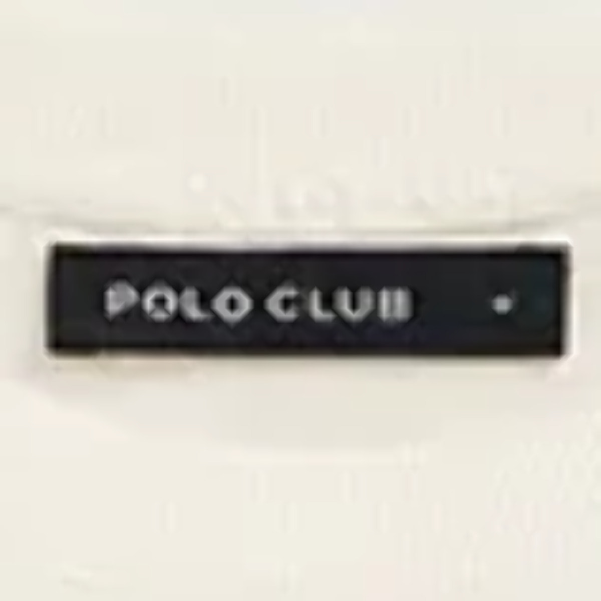 Maglietta cotolino ecrù a maniche corte con logo Polo Club