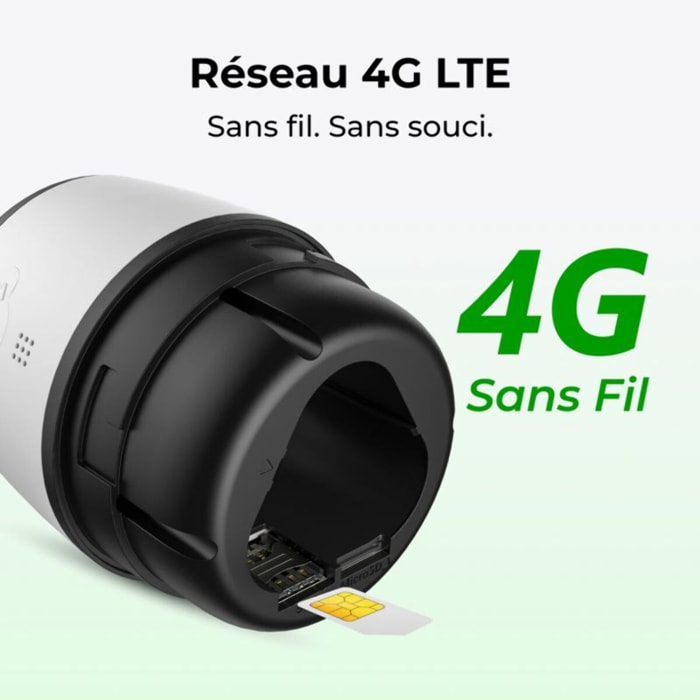 Caméra de surveillance REOLINK G330 Blanche + panneau solaire