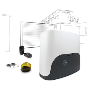 2 kits de motorisation pour portail coulissant Thomson