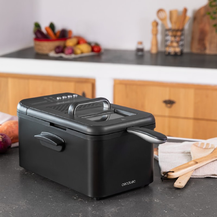 Cecotec Friteuse avec huile Cleanfry Luxury 3000 Black