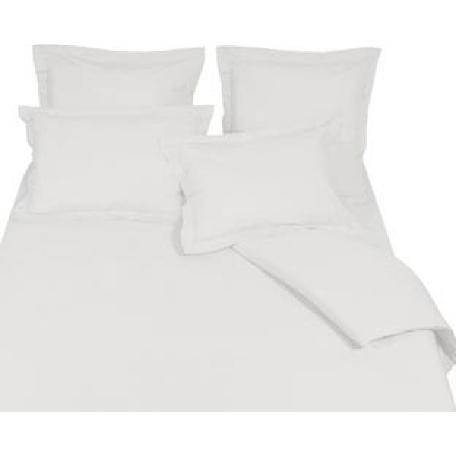 Housse de couette en coton blanc - Blanc