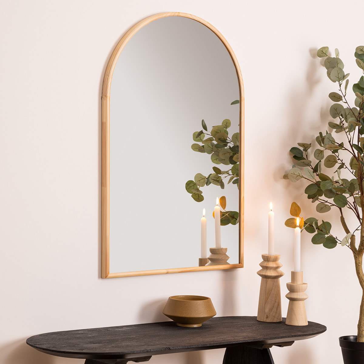 Miroir arche Kim bois 60x90cm