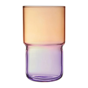 Verre à eau violet/orange 32 cl