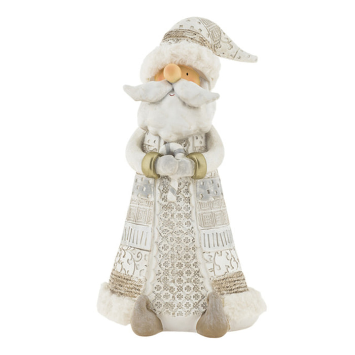 Babbo Natale con abito a rilievo e bastoncino Sidhe