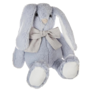 Peluche lapin avec noeud Kay H.30cm