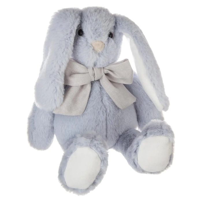 Peluche lapin avec noeud Kay H.30cm