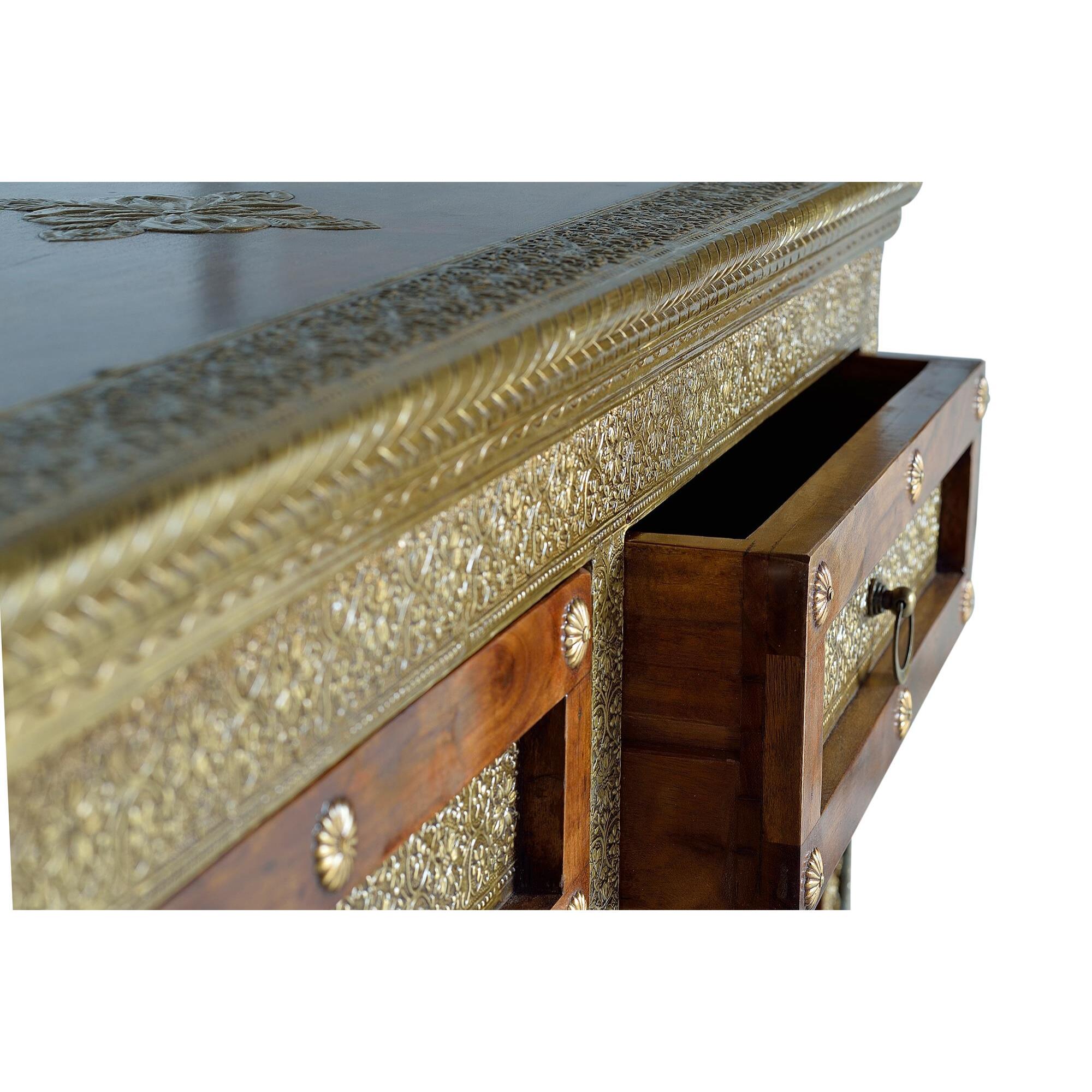 Cómoda - madera de acacia - 90x105x40cm