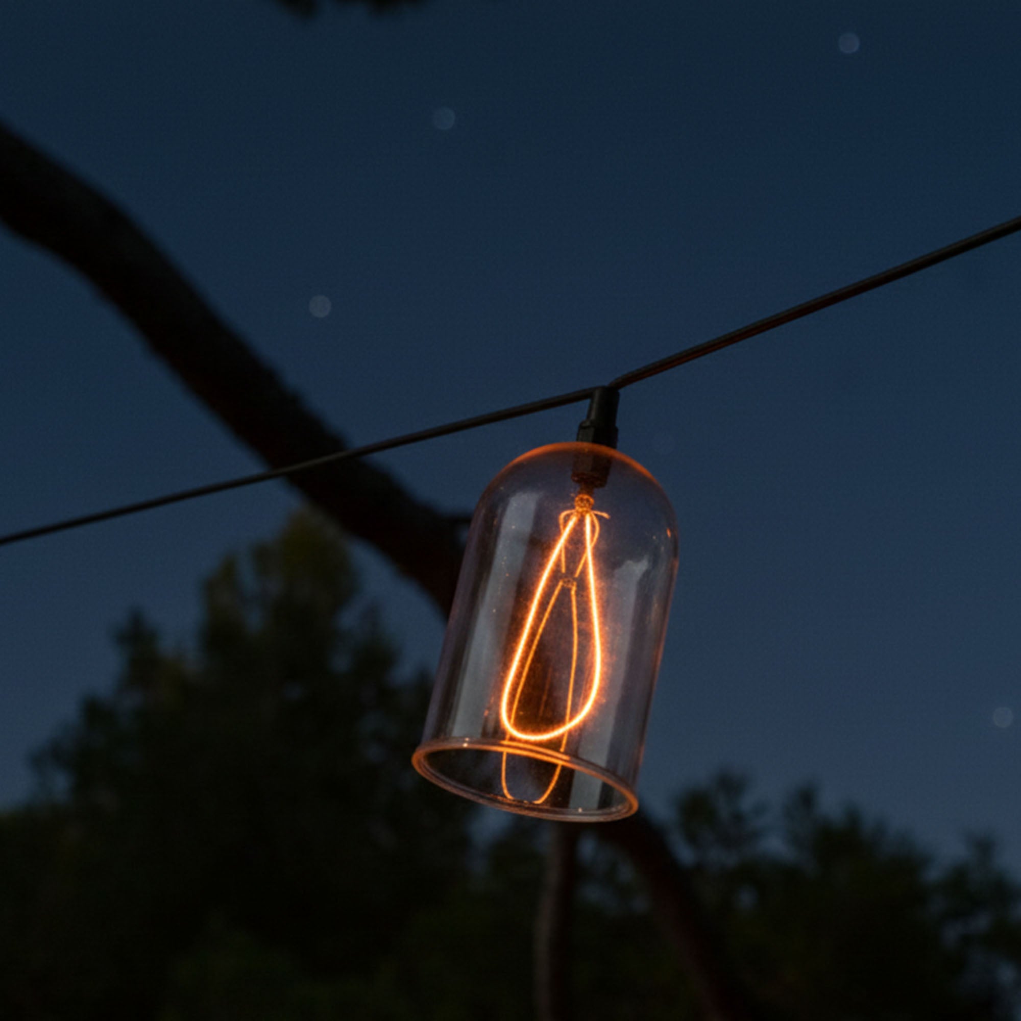 Guirlande filament GLOW 8 cloches 15M