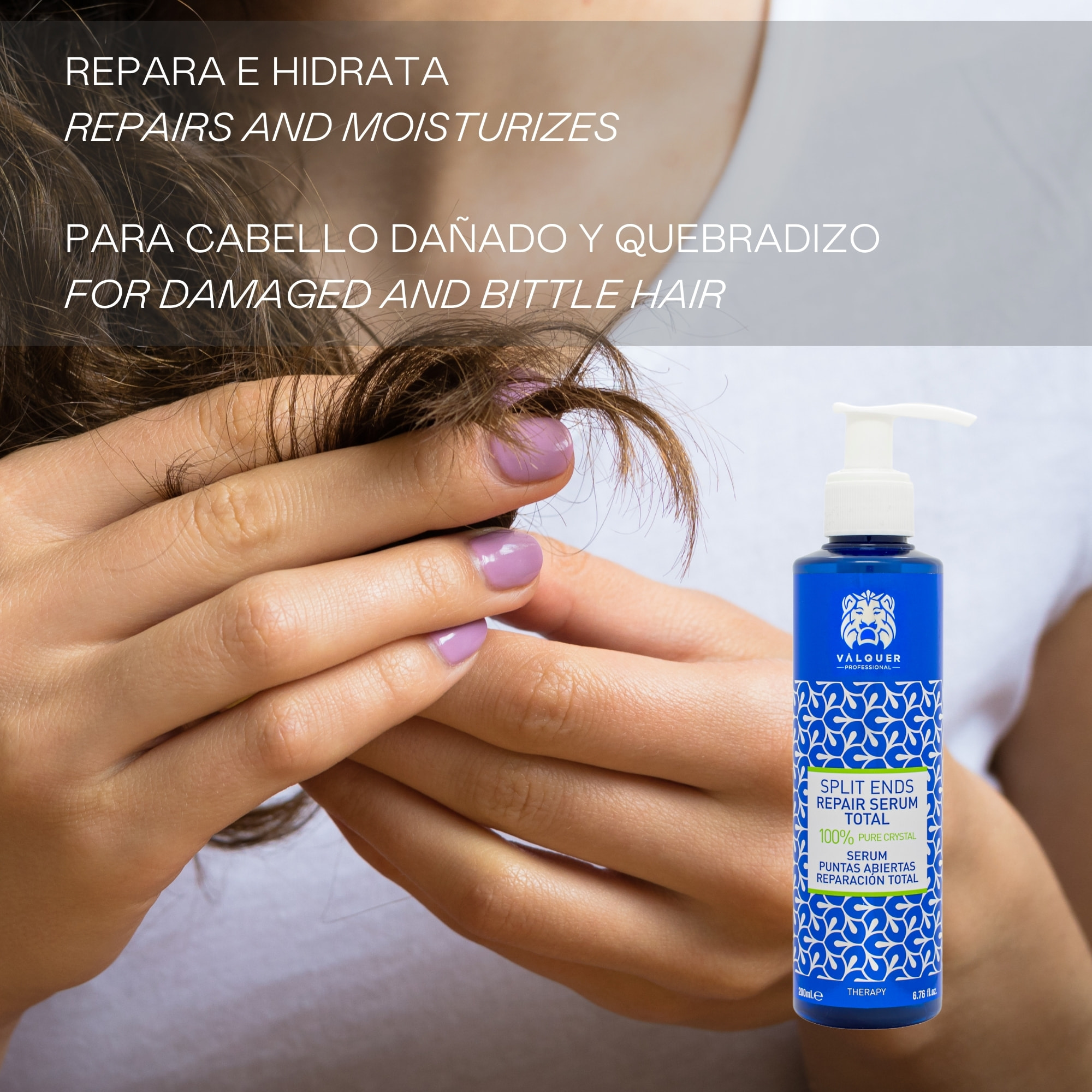 Valquer Serum capilar para puntas abiertas reparación total - 275 ml