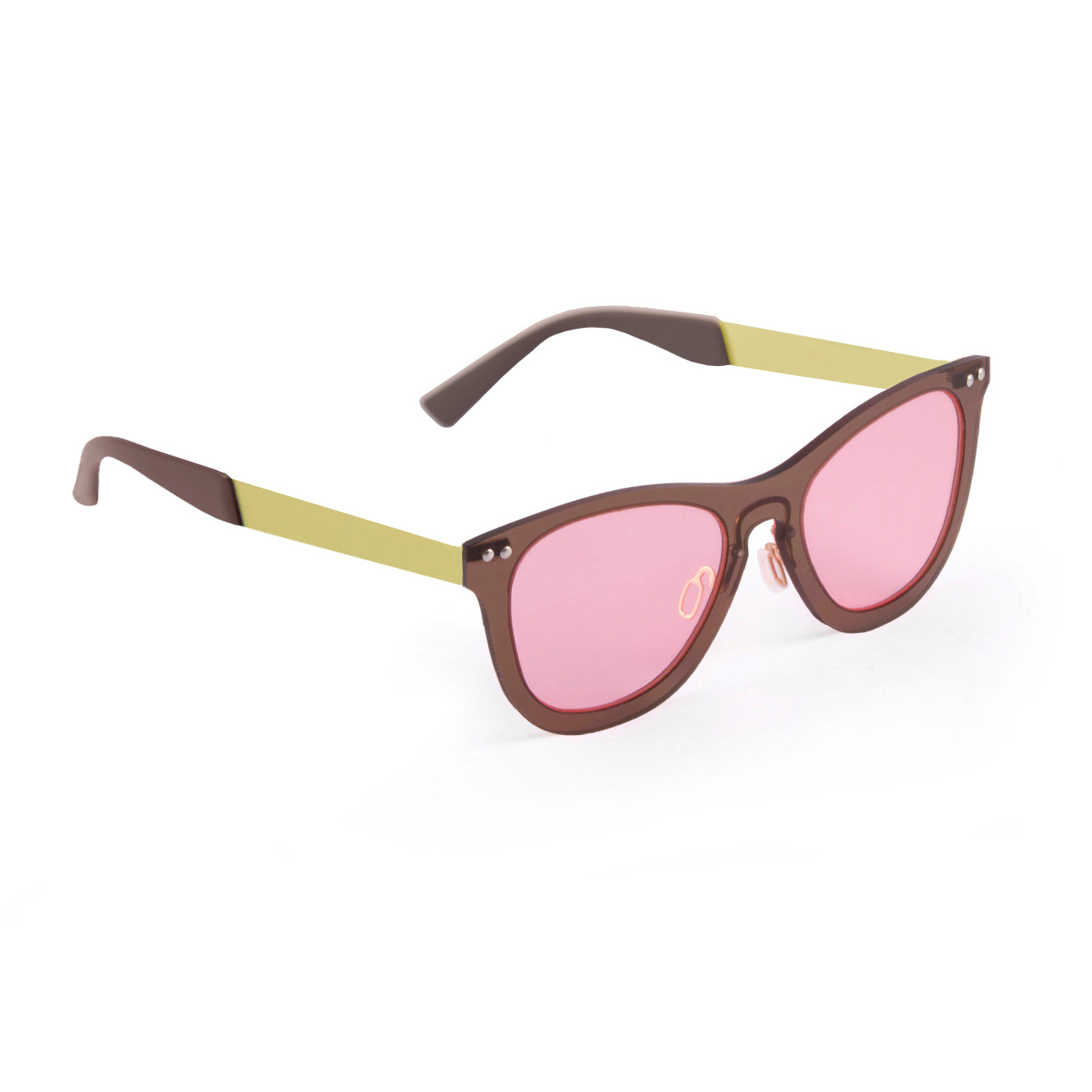 Gafas de sol OCEAN FLORENCIA - Trans / Rosa con montura marrón transparente y patilla negra