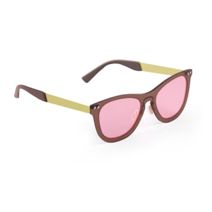 Gafas de sol OCEAN FLORENCIA - Trans / Rosa con montura marrón transparente y patilla negra