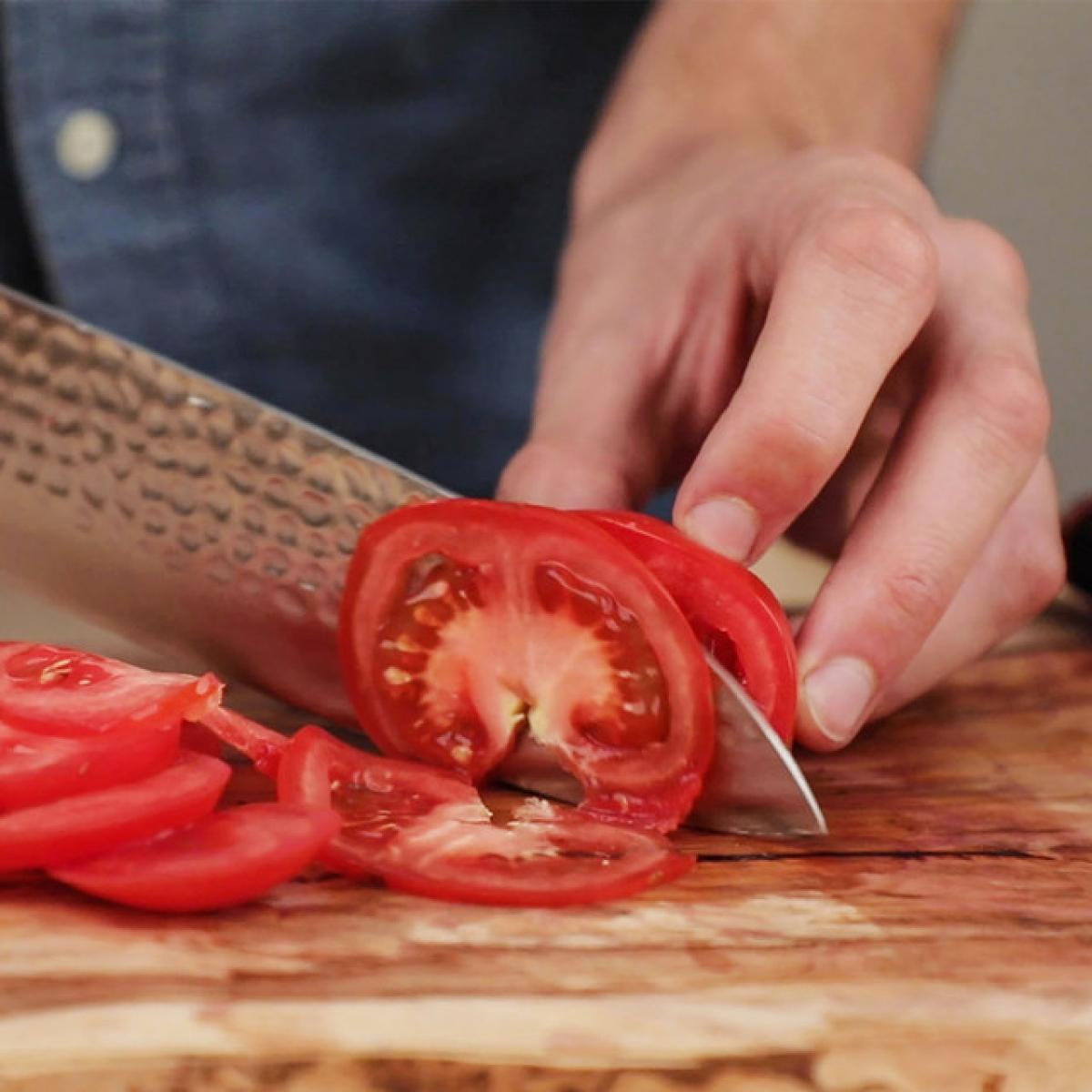 Cuchillo ''Santoku'' | acero 440C | L: 18 cm