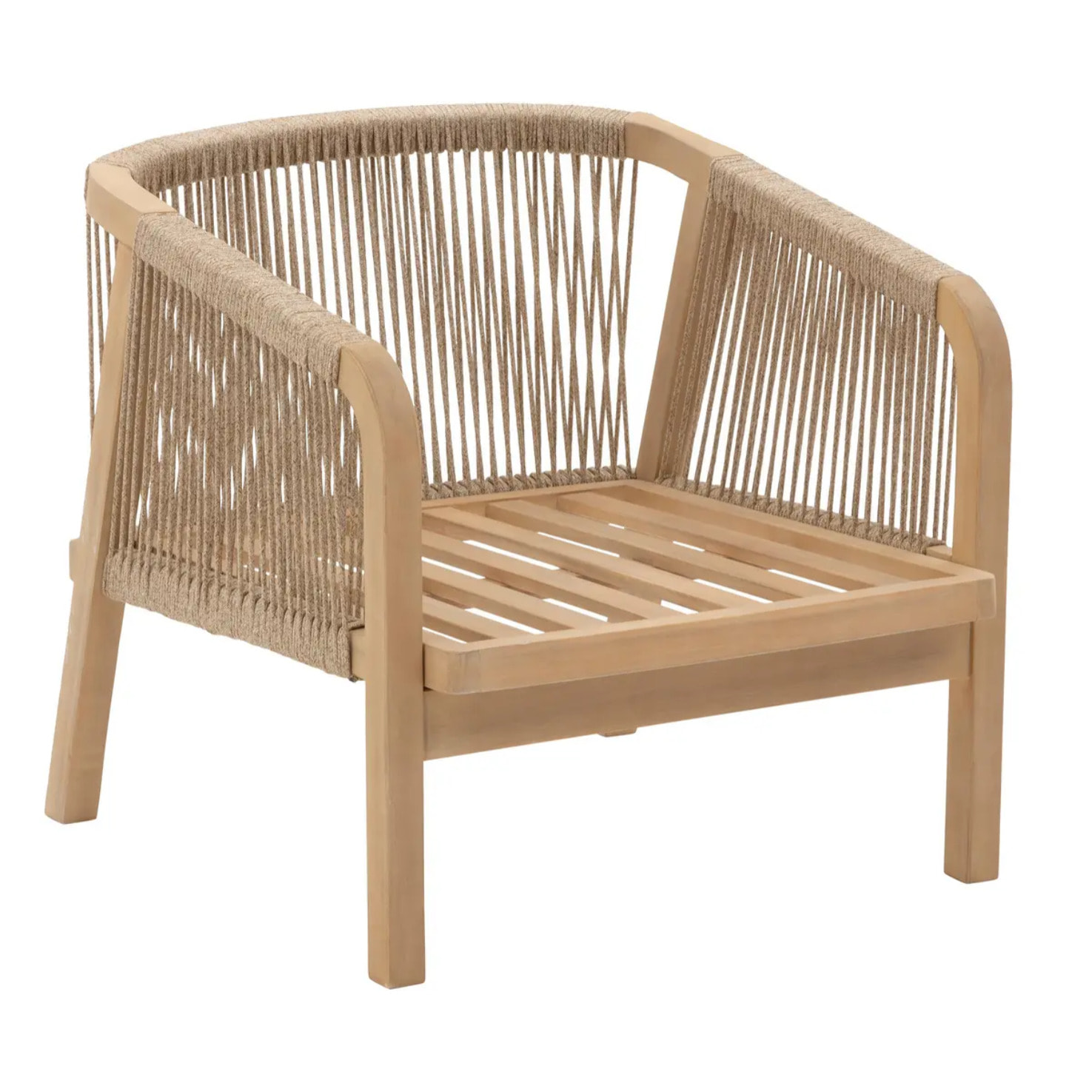 Salon de jardin "Papouasie" 5 places en polyester et acacia