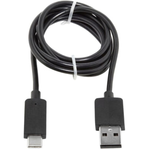 Câble USB ESSENTIELB vers USB 1M Noir compatible iPhone 17 16 15 Pro Max et Samsung Galaxy S25 S24 Ultra