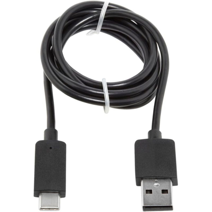 Câble USB ESSENTIELB vers USB 1M Noir compatible iPhone 17 16 15 Pro Max et Samsung Galaxy S25 S24 Ultra