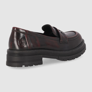 Zapatos - Burdeos - Tacón: Bajo