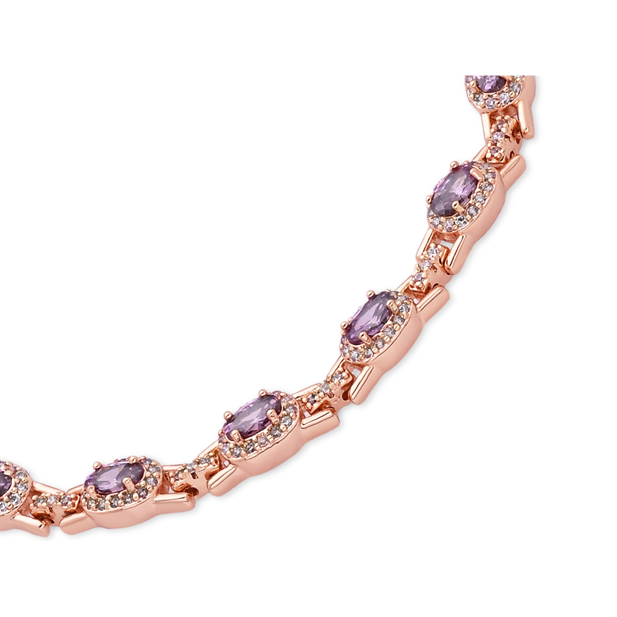 Pulsera Papzal acabado oro rosa 18k