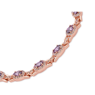 Pulsera Papzal acabado oro rosa 18k