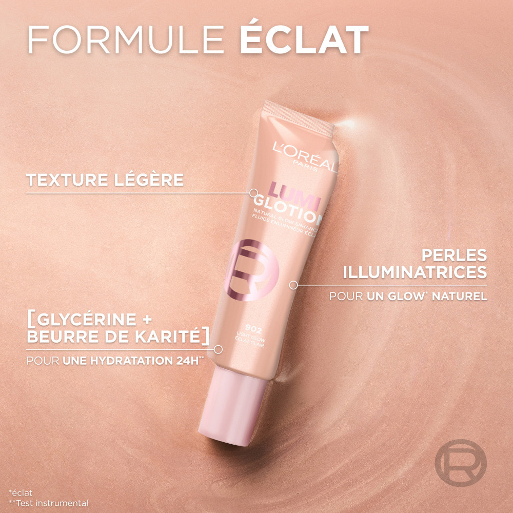 L'Oréal Paris Fluide Enlumineur Eclat Lumi Glotion Eclat Moyen 40ml