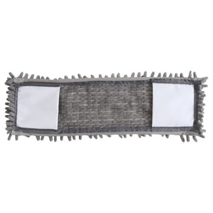 Balai Microfibre - JE CHERCHE UNE IDEE - Télescopique - Ultra-absorbant - Gris et blanc