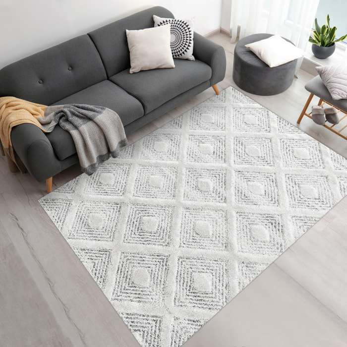 Tapis salon et chambre tissé motif scandinave CEGO