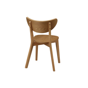 Chaises scandinaves bois clair (lot de 2) LEENA