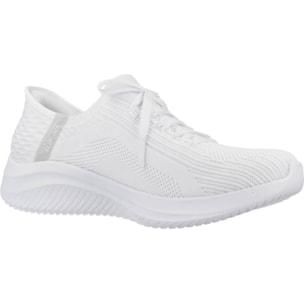 Sneakers De  Mujer Slip-ins: Ultra Flex 3.0 Tonal Stretc Blanco
