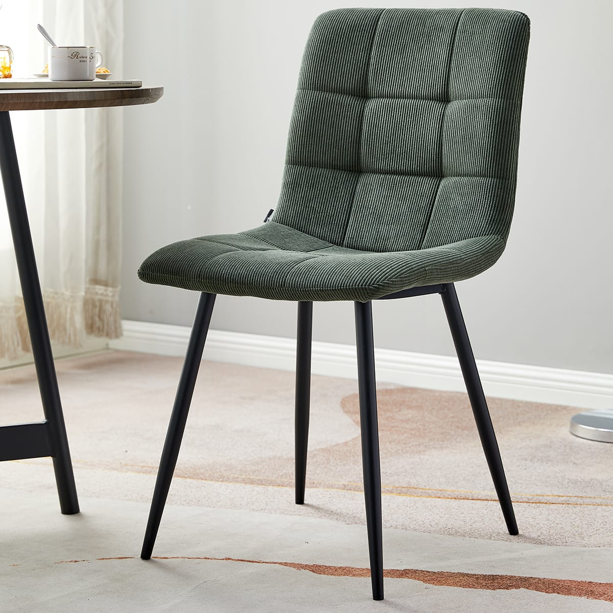 Lot de 2 chaises en velours côtelé - IGGY