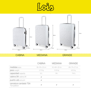 Maleta Lois Zion Blanco