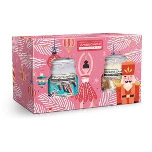 CANDELE GIARE PICCOLE PZ. 2 IN GIFT BOX