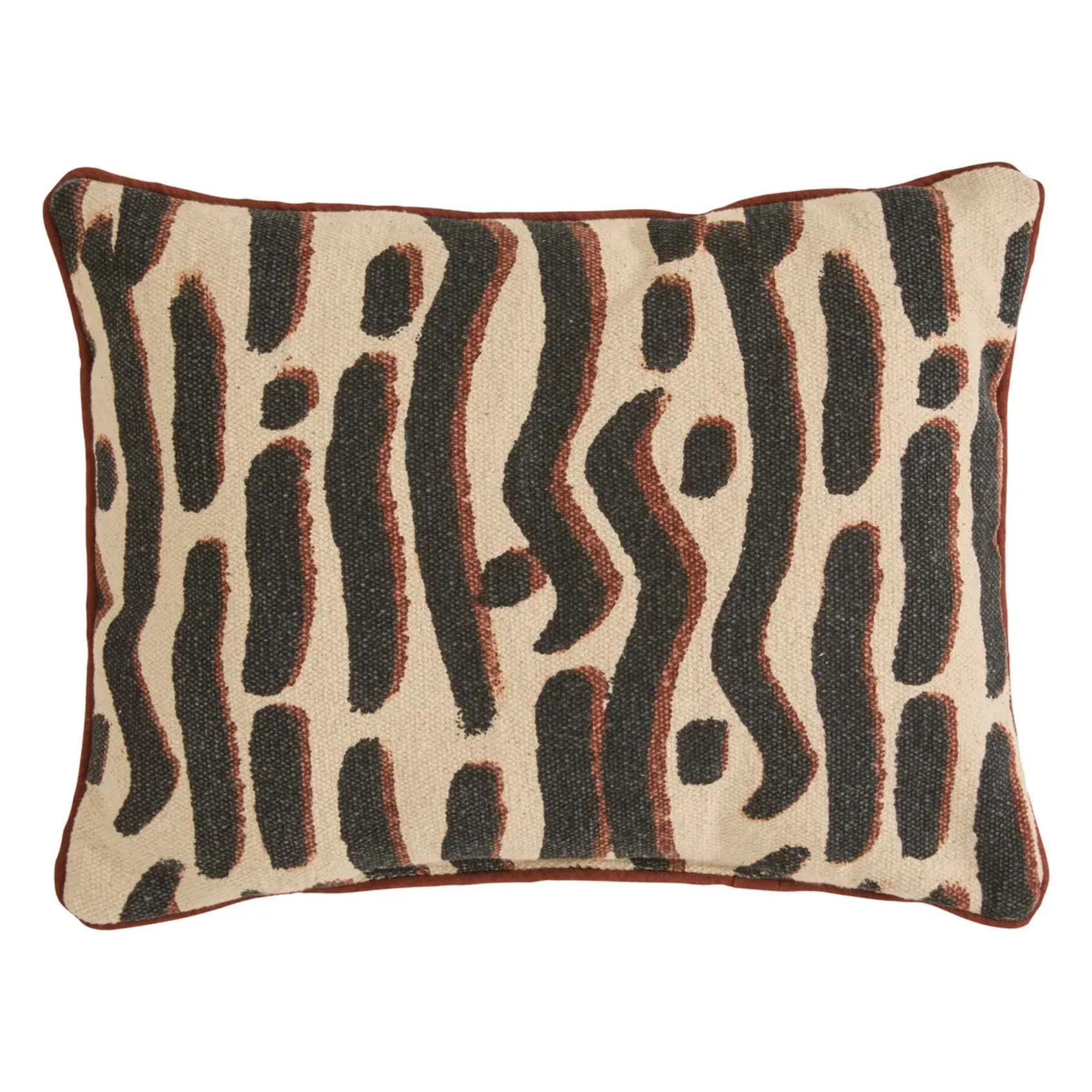 Coussin Wonja noir 40x30cm