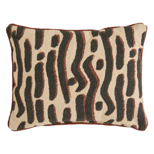 Coussin Wonja noir 40x30cm