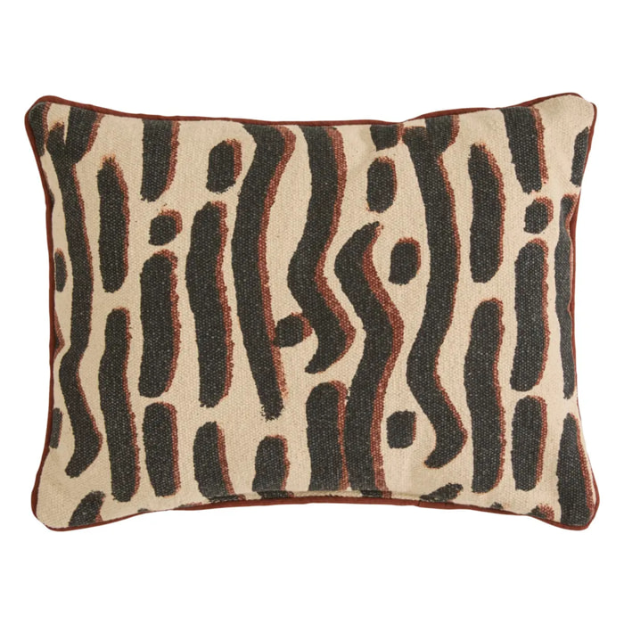 Coussin Wonja noir 40x30cm