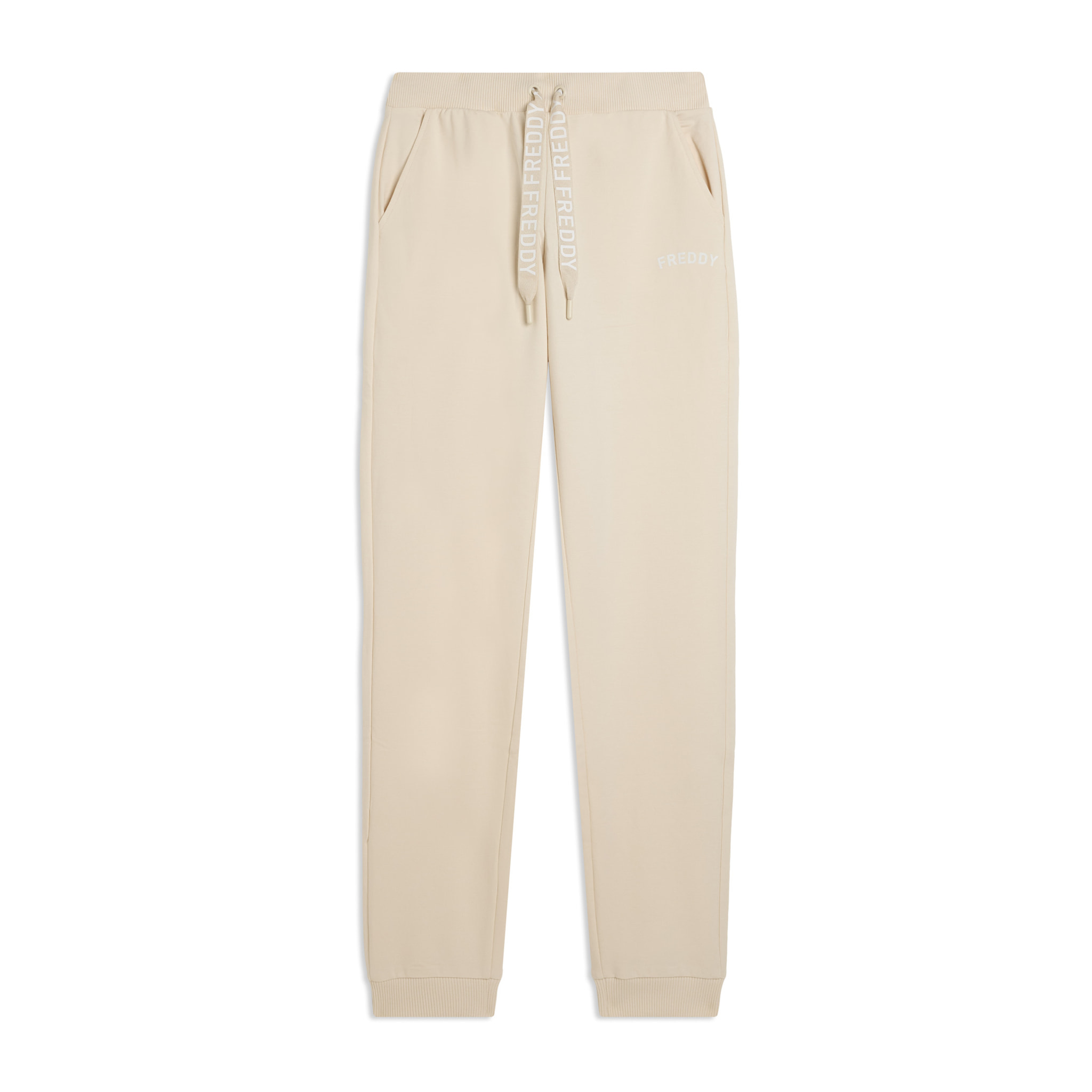 Pantaloni con Polsini in Costina e Logo FREDDY su coulisse