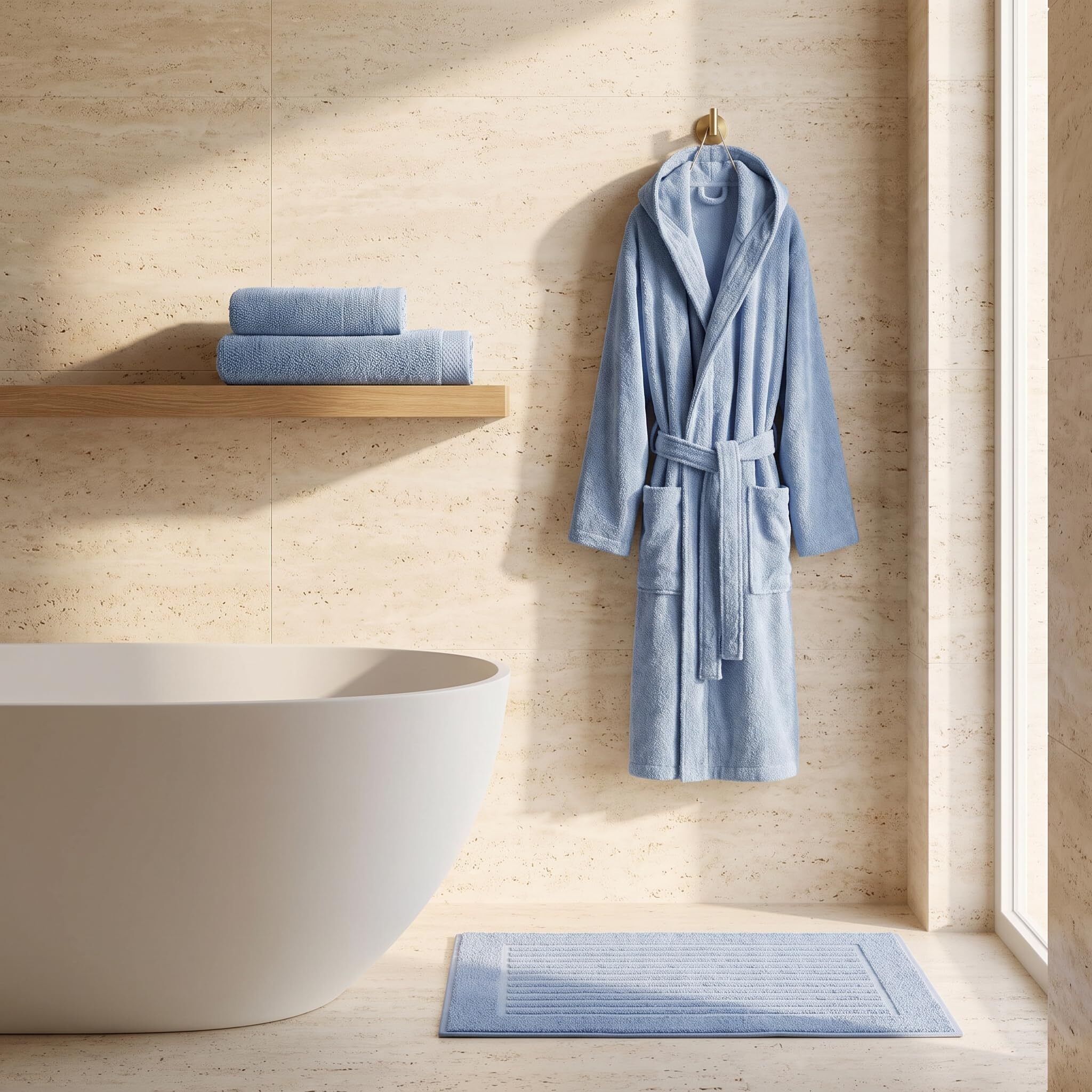 INTRECCI HOME Tappeto Bagno, in Puro Cotone 700 g, , Morbidezza Extra, Assorbenza Superiore, Elegante e Durevole