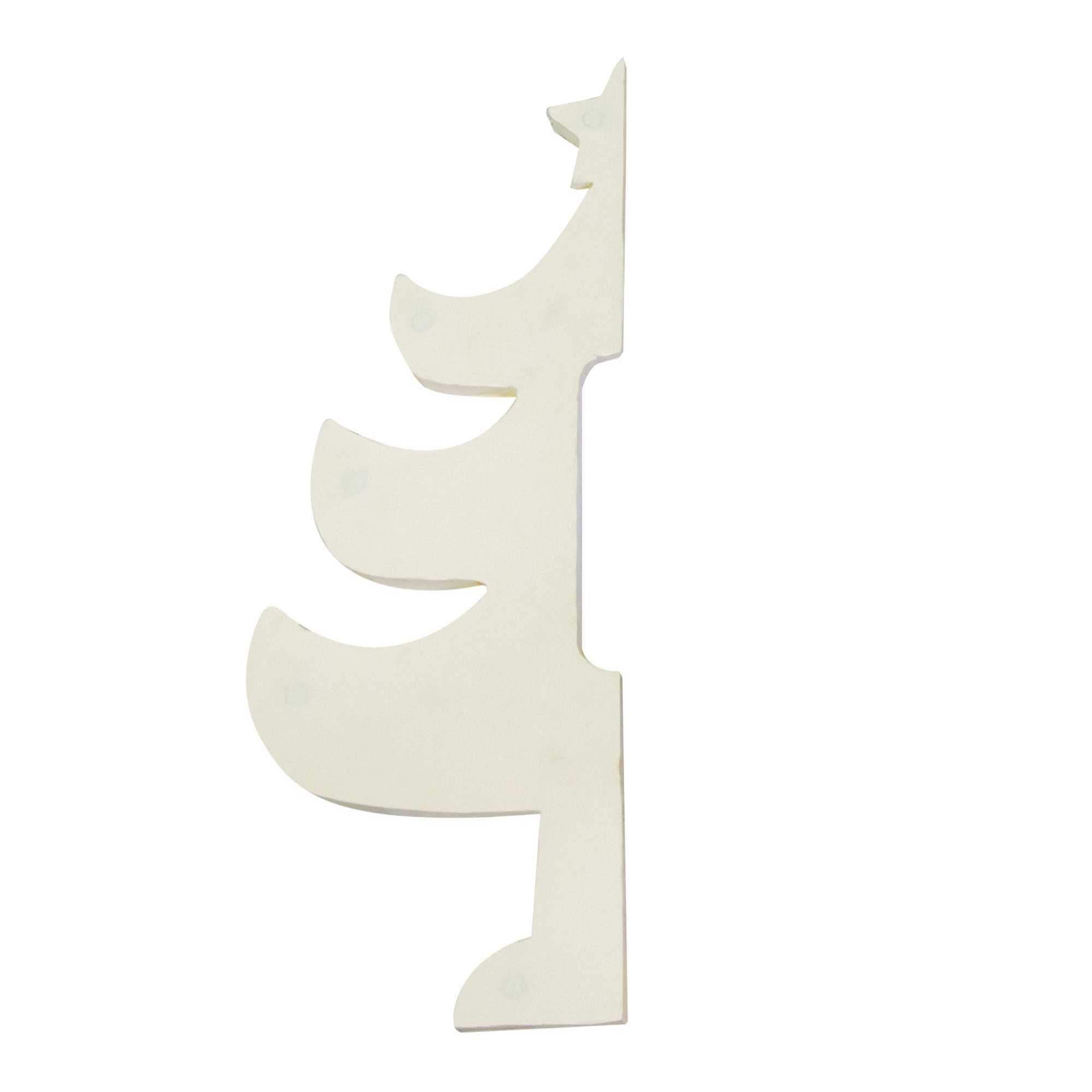 Albero in carta a nido d'ape color avorio cm ø72h100