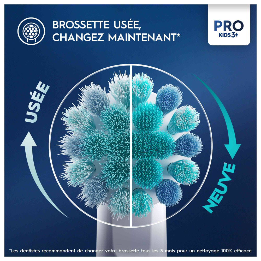 Oral-B Pro Kids Brossettes Disney La reine des neiges, 4 Unités