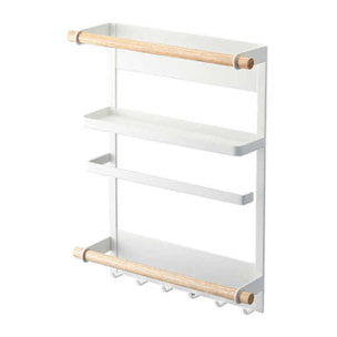 Rack de fijación magnética en acero pintado color blanco