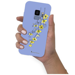 Coque Samsung Galaxy S9 Silicone Liquide Douce lilas Fleurs Cerisiers La Coque Francaise.