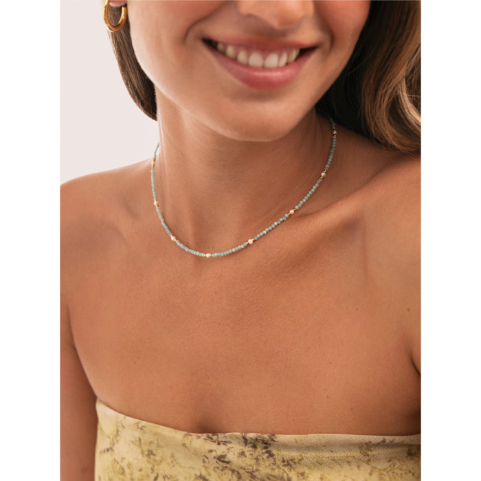 Collana Azulina  Acciao Placcato Oro